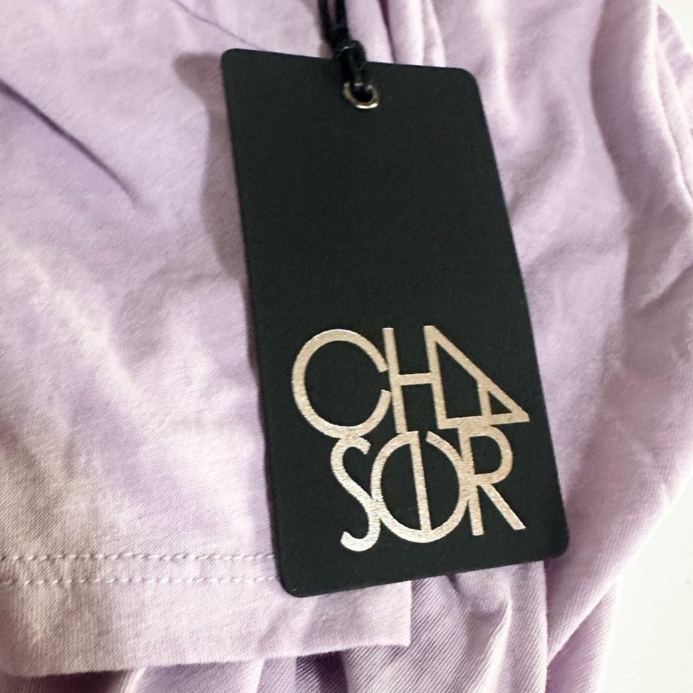 Chaser Lilac Purple Short Sleeve Cut Out Crewneck T-Shirt Size Small NWT - Picture 8 of 8